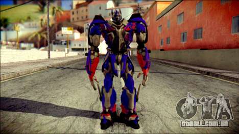 Optimus Prime Skin from Transformers para GTA San Andreas