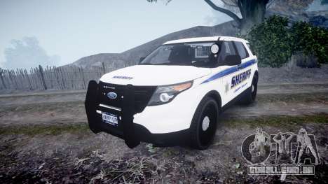 Ford Explorer Police Interceptor [ELS] slicktop para GTA 4