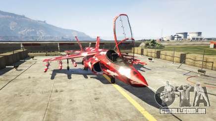 Hydra red camouflage para GTA 5