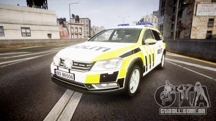 Volkswagen Passat B7 Police 2015 [ELS] marked para GTA 4