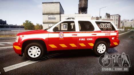 Chevrolet Tahoe 2013 Battalion Chief Unit [ELS] para GTA 4