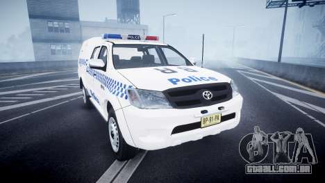 Toyota Hilux NSWPF [ELS] para GTA 4