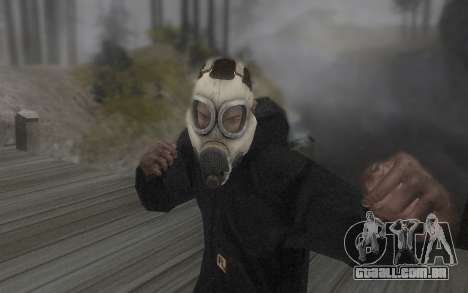 A máscara é do DayZ Standalone para GTA San Andreas