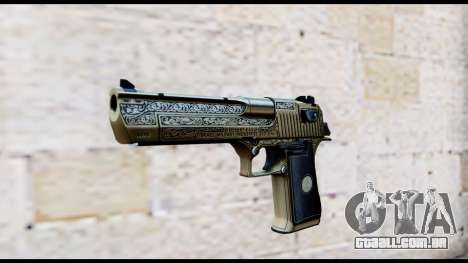 Golden Engraved Desert Eagle para GTA San Andreas