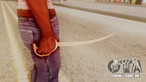 Red Dead Redemption Katana Crome Sword para GTA San Andreas