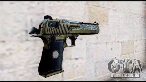 Golden Engraved Desert Eagle para GTA San Andreas