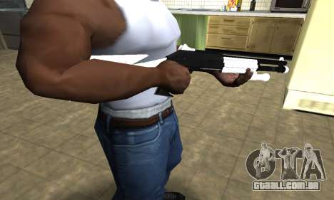 White with Black Shotgun para GTA San Andreas