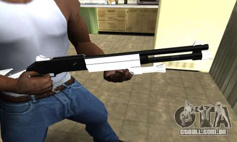 White with Black Shotgun para GTA San Andreas