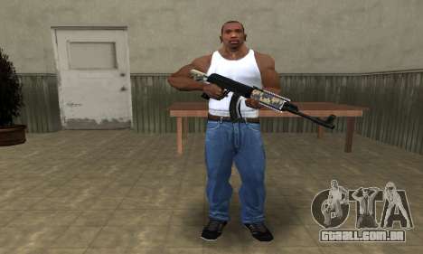 Cool Black AK-47 para GTA San Andreas