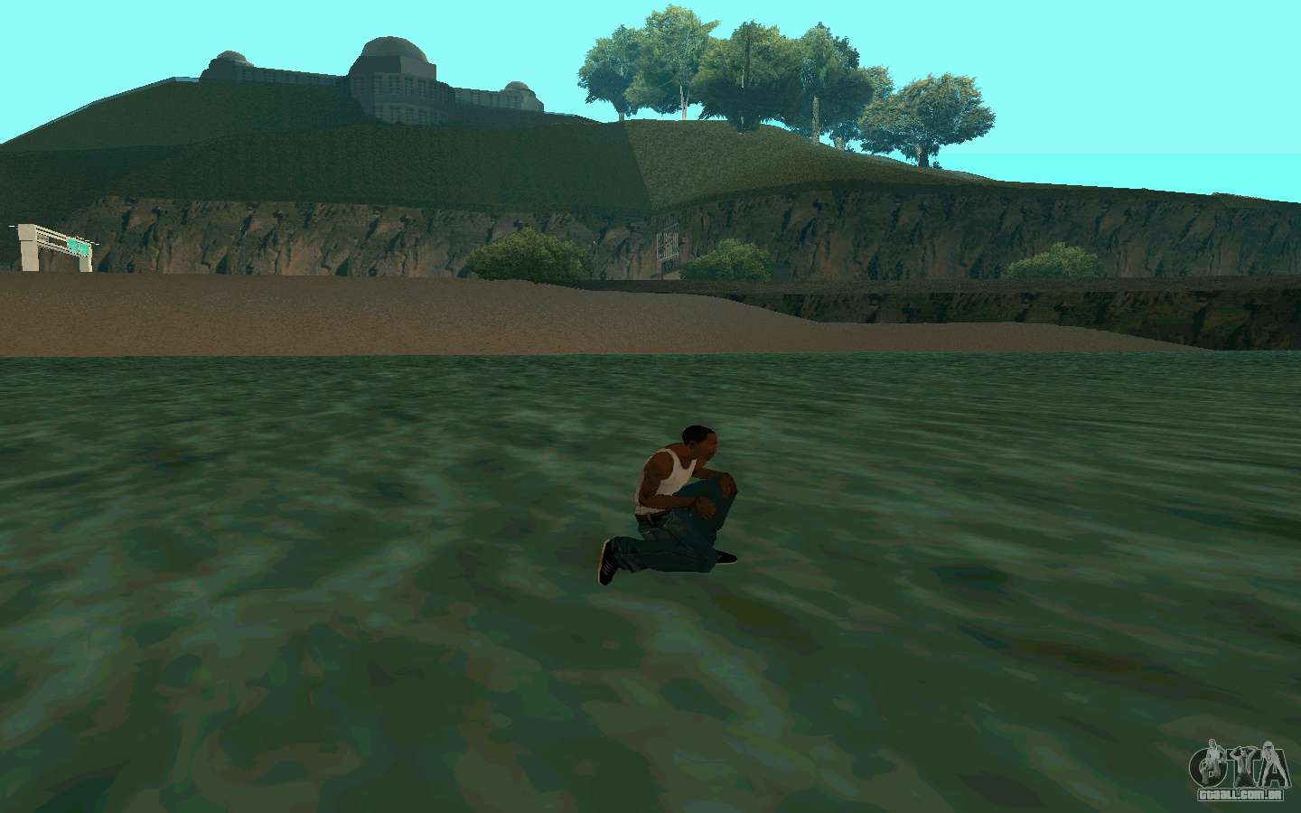 GTA San Andreas - Cadê o Game - Andando de baixo d'água
