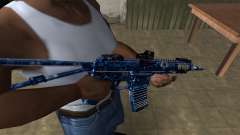 Blue Life M4 para GTA San Andreas