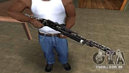 Black Flowers Shotgun para GTA San Andreas