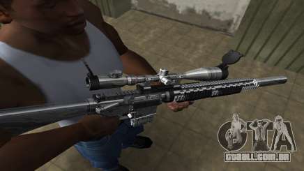Full Silver Sniper Rifle para GTA San Andreas