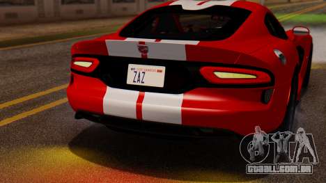 Dodge Viper SRT GTS 2013 IVF (MQ PJ) LQ Dirt para GTA San Andreas
