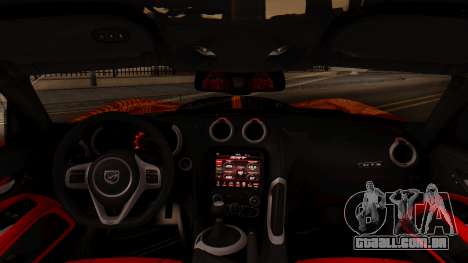 Dodge Viper SRT GTS 2013 IVF (HQ PJ) No Dirt para GTA San Andreas