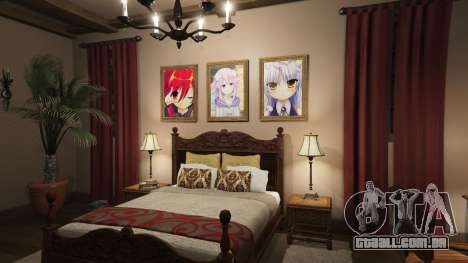 Anime cartazes para a casa de Michael para GTA 5