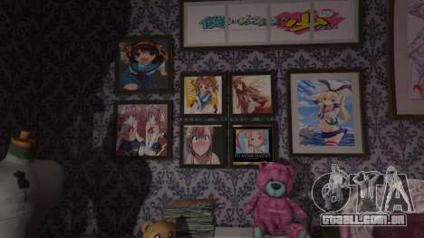 Anime cartazes para a casa de Michael para GTA 5