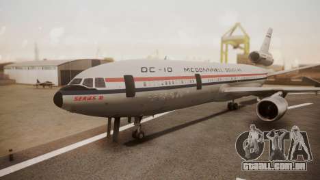 McDonnell-Douglas DC-10 Prototype N1339U para GTA San Andreas