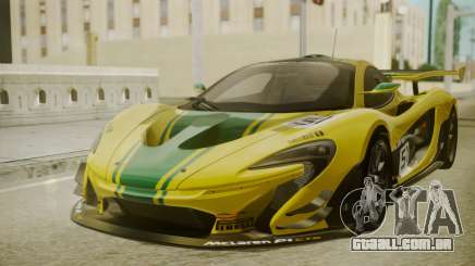 McLaren P1 GTR 2015 Yellow-Green Livery para GTA San Andreas