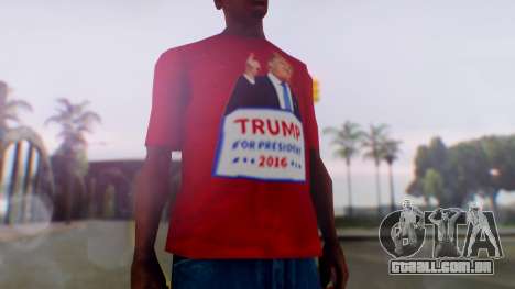 Trump for President T-Shirt para GTA San Andreas