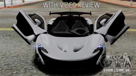 McLaren P1 GTR-VS 2013 para GTA San Andreas