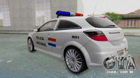 Opel-Vauxhall Astra Policia para GTA San Andreas