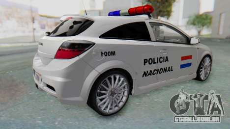 Opel-Vauxhall Astra Policia para GTA San Andreas