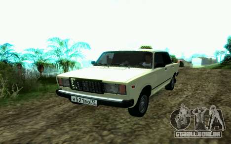 VAZ 2107 de Táxi para GTA San Andreas