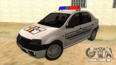Dacia Logan Romania Police para GTA San Andreas