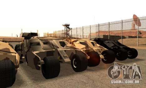 Army Tumbler Gun Tower from TDKR para GTA San Andreas