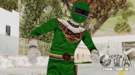 Power Ranger Zeo - Green para GTA San Andreas