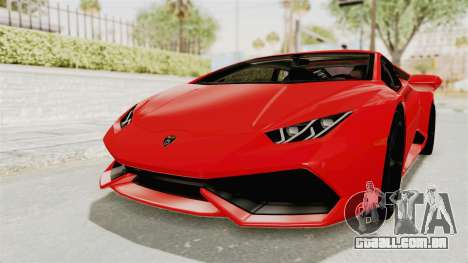 Lamborghini Huracan 2014 Stock para GTA San Andreas