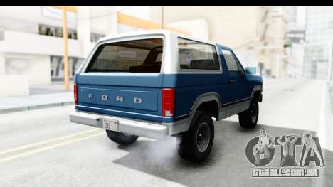 Ford Bronco 1980 Roof para GTA San Andreas