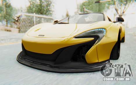 McLaren 650S Spyder ZenWorks para GTA San Andreas