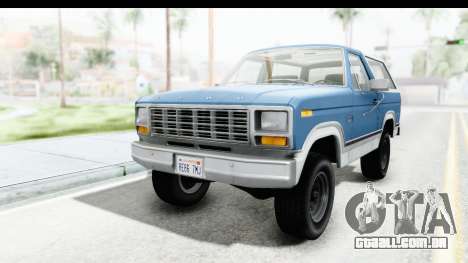 Ford Bronco 1980 Roof para GTA San Andreas