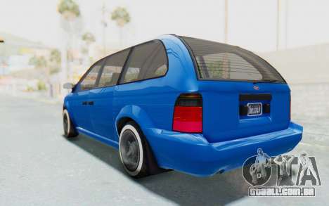 GTA 5 Vapid Minivan Custom para GTA San Andreas