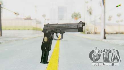 Tariq Iraqi Pistol Back v1 Silver Long Ammo para GTA San Andreas