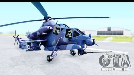 Denel AH-2 Rooivalk Blue para GTA San Andreas