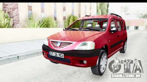 Dacia Logan MCV para GTA San Andreas