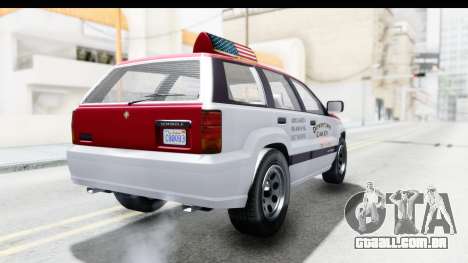 GTA 5 Canis Seminole Downtown Cab Co. Taxi para GTA San Andreas