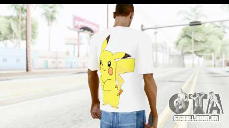 T-Shirt Pokemon Go Pikachu para GTA San Andreas