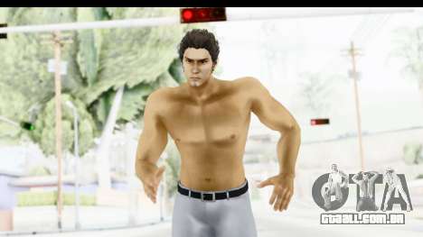 Yakuza 5 Kazuma Kiryu Topless Tatoo para GTA San Andreas