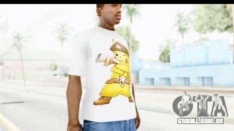 T-Shirt Pokemon Go Pikachu para GTA San Andreas