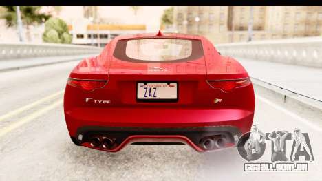 Jaguar F-Type R Coupe 2015 para GTA San Andreas