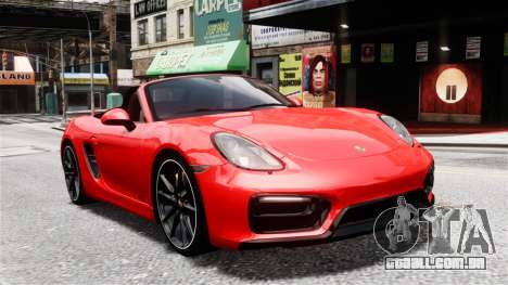 Porsche Boxster GTS 2014 para GTA 4