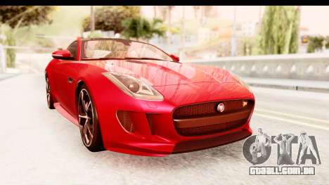 Jaguar F-Type R Coupe 2015 para GTA San Andreas