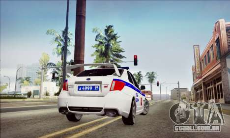 Subaru Impreza WRX STI Police para GTA San Andreas