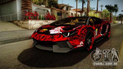 Lamborghini Aventador Itasha Rias Gremory para GTA San Andreas