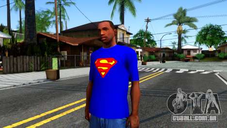 T-Shirt SuperMan para GTA San Andreas
