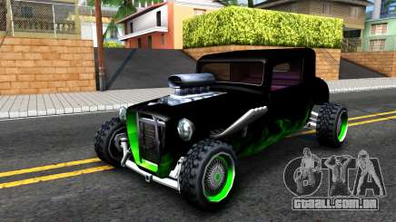 Green Flame Hotknife Race Car para GTA San Andreas